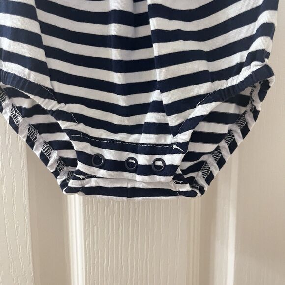 Florence Eiseman Black Striped Ladybug Romper Girls Size 6 Months - Picture 5 of 10